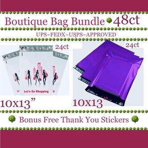 48pcs 10x13” Poly Mailer Bag Bundle⭐️🆕⭐️
⭐️BONUS⭐️48ct  Free Thank You Stickers